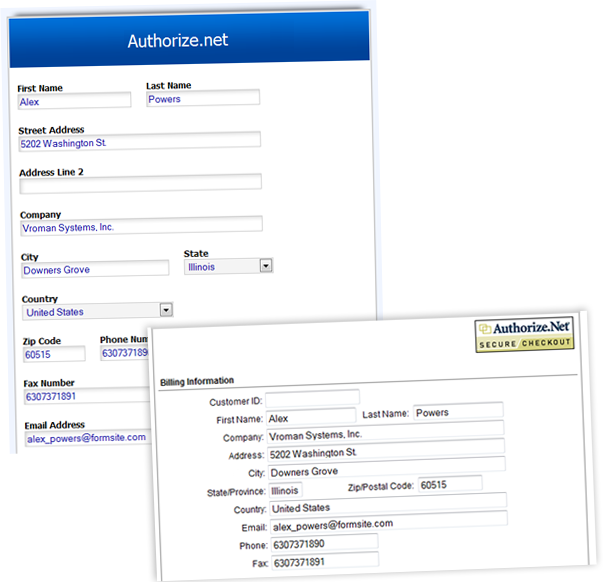 New Authorize.net Mappings